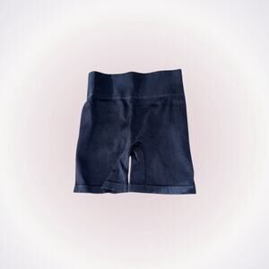Amazon Black Ribbed Bike Shorts | Sz S